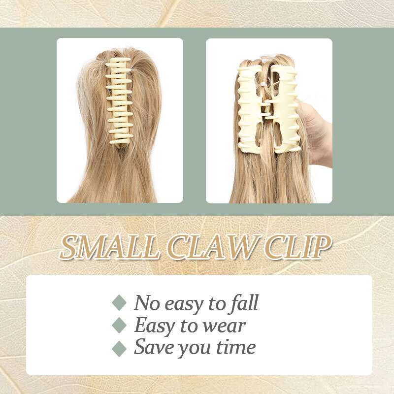Hair Extensions Ponytail Clip In Natural Claw On Bendable Pony Tail Hair Pieces