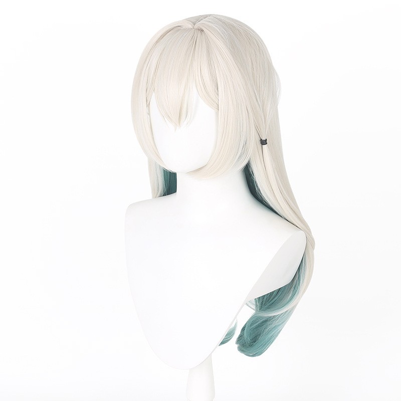 Honkai Star Rail Firefly Long Silver Blue Ombre Wig Heat Resistant Cosplay Party