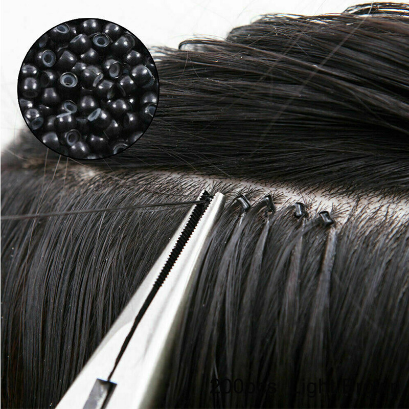 3MM 5MM 6MM Micro Ring I Tip/Micro Loop Ring Hair Extension Nano Beads Silicone