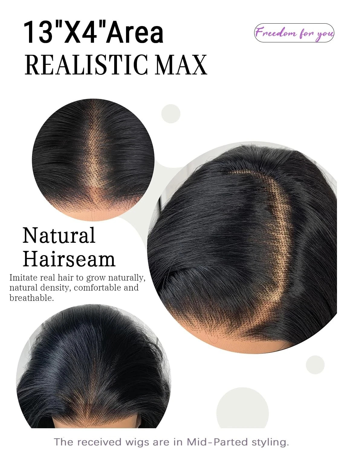 cuiud Skunk Stripe Glueless Lace Front Wig 0129 Synthetic Layered Wave 107
