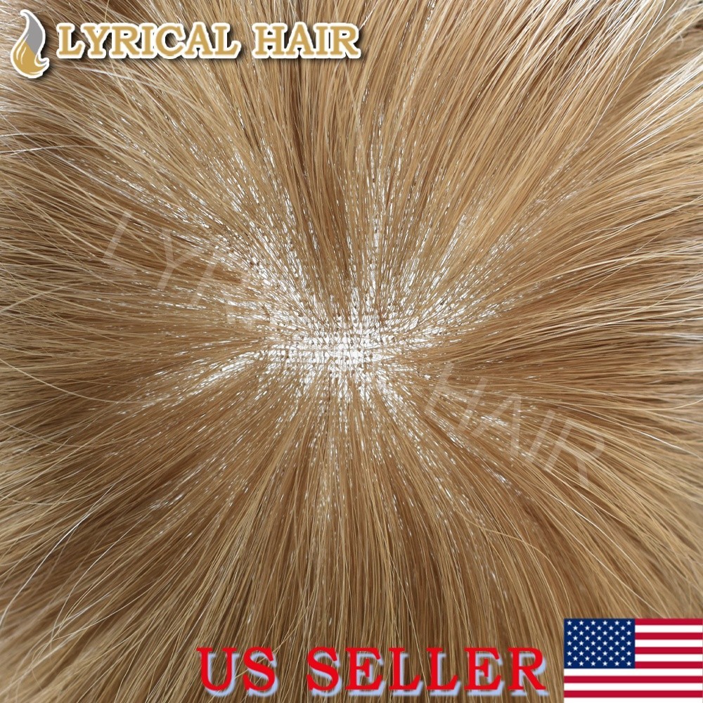 Mens Toupee Human Hair Replacement System Full French Lace Hairpiece For Men Wig
