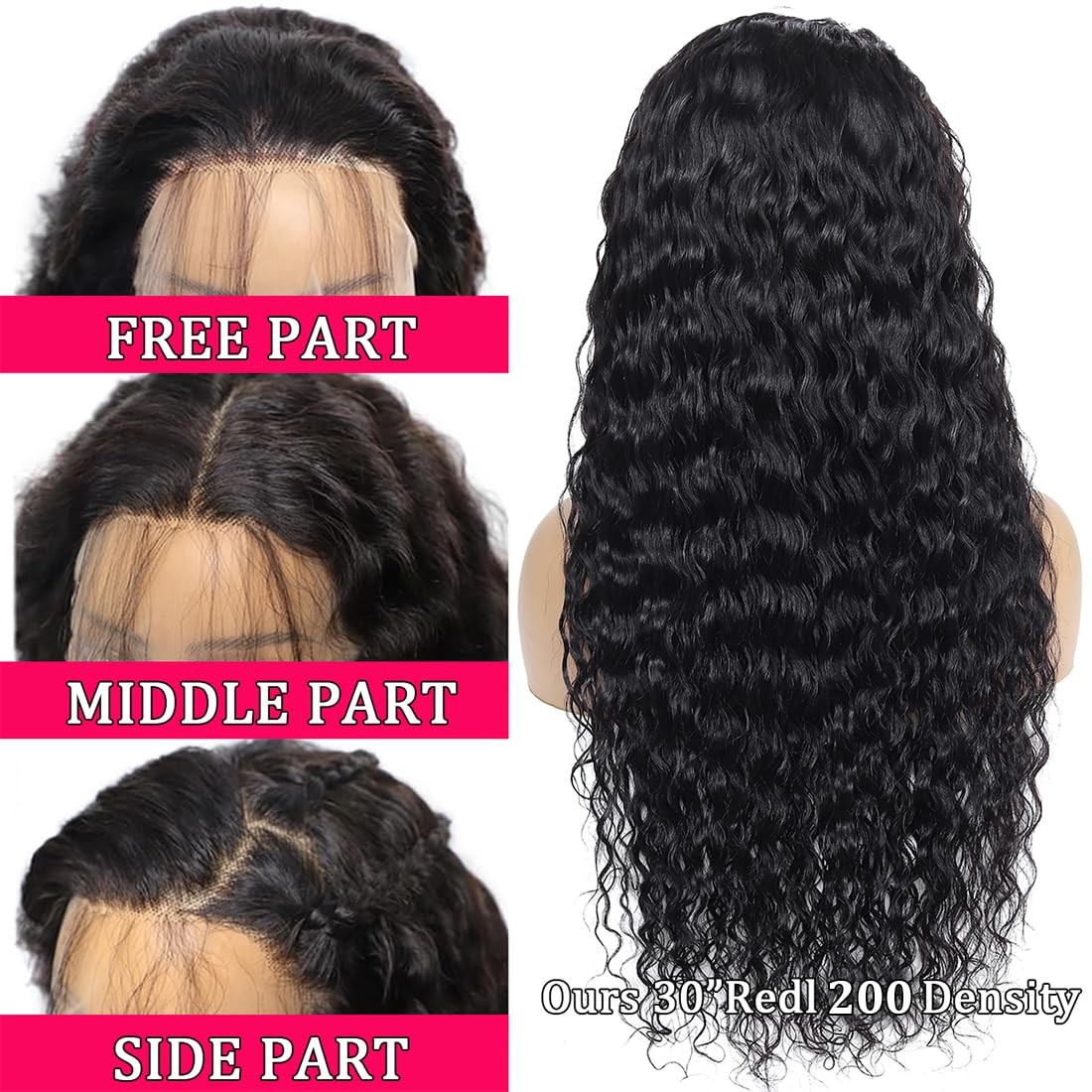Lovelyworld Deep Wave Lace Front Wigs Human Hair13X4 Hd Deep Curly Lace Frontal