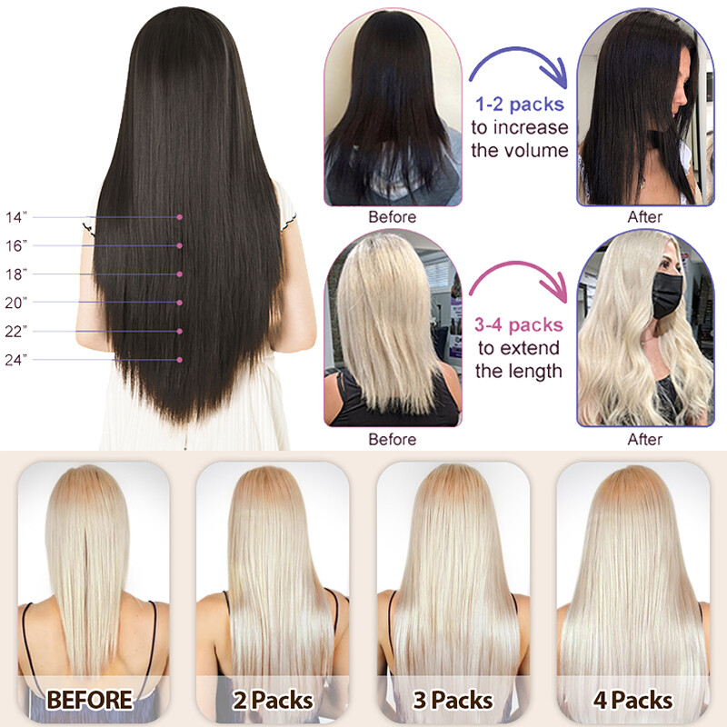 CLEARANCE I Tip Stick Extensions 100% Human Real Remy Hair Extensions 200Strands