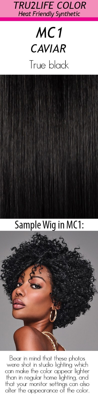 SHANTAE Wig by KIM KIMBLE, ANY COLOR! Textured Tru2Life Fiber, MonoPrt +Lace NEW