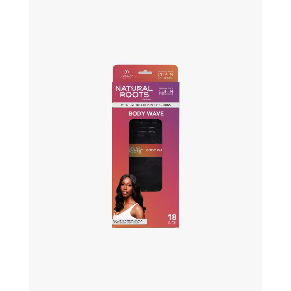 Curlkalon Body Wave 18″ Clip-In Natural Hair Extensions – 9ct