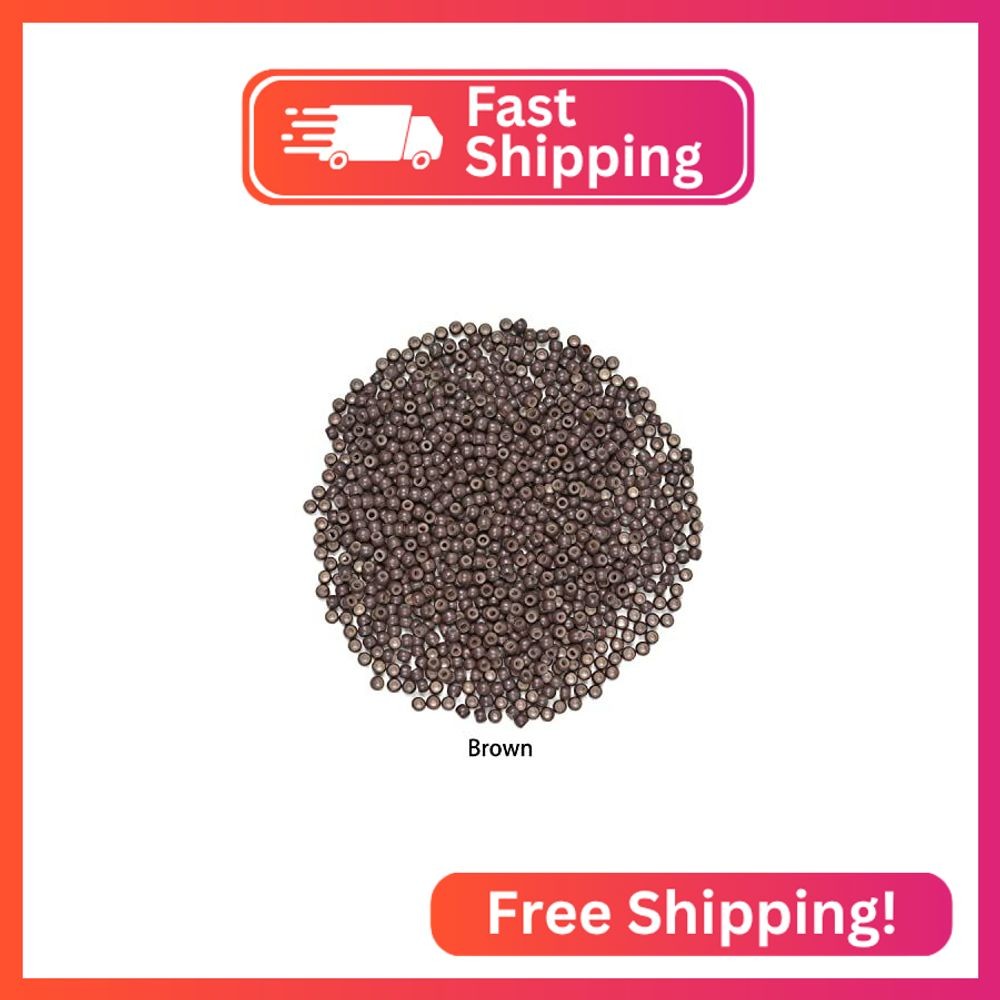 500 Pcs 3.0mm Silicone Lined Beads Nano Beads for Hair Extensions Copper Nano Ri