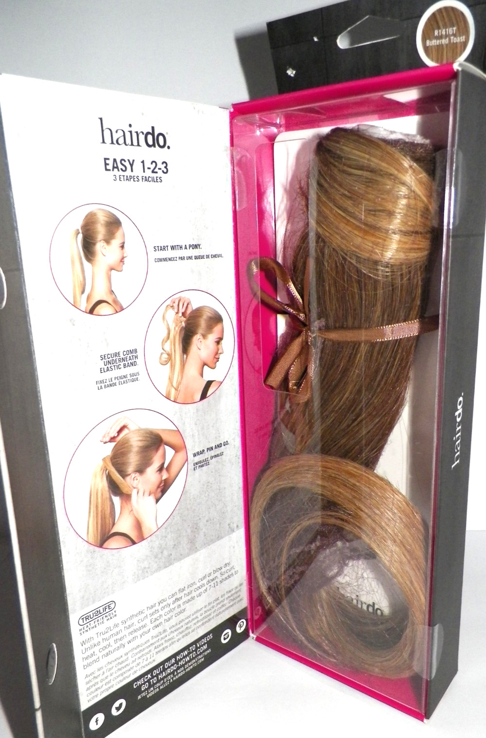 Hairdo 18″ Dark Blonde Simply Straight Pony Tail Buttered Toast R1416T