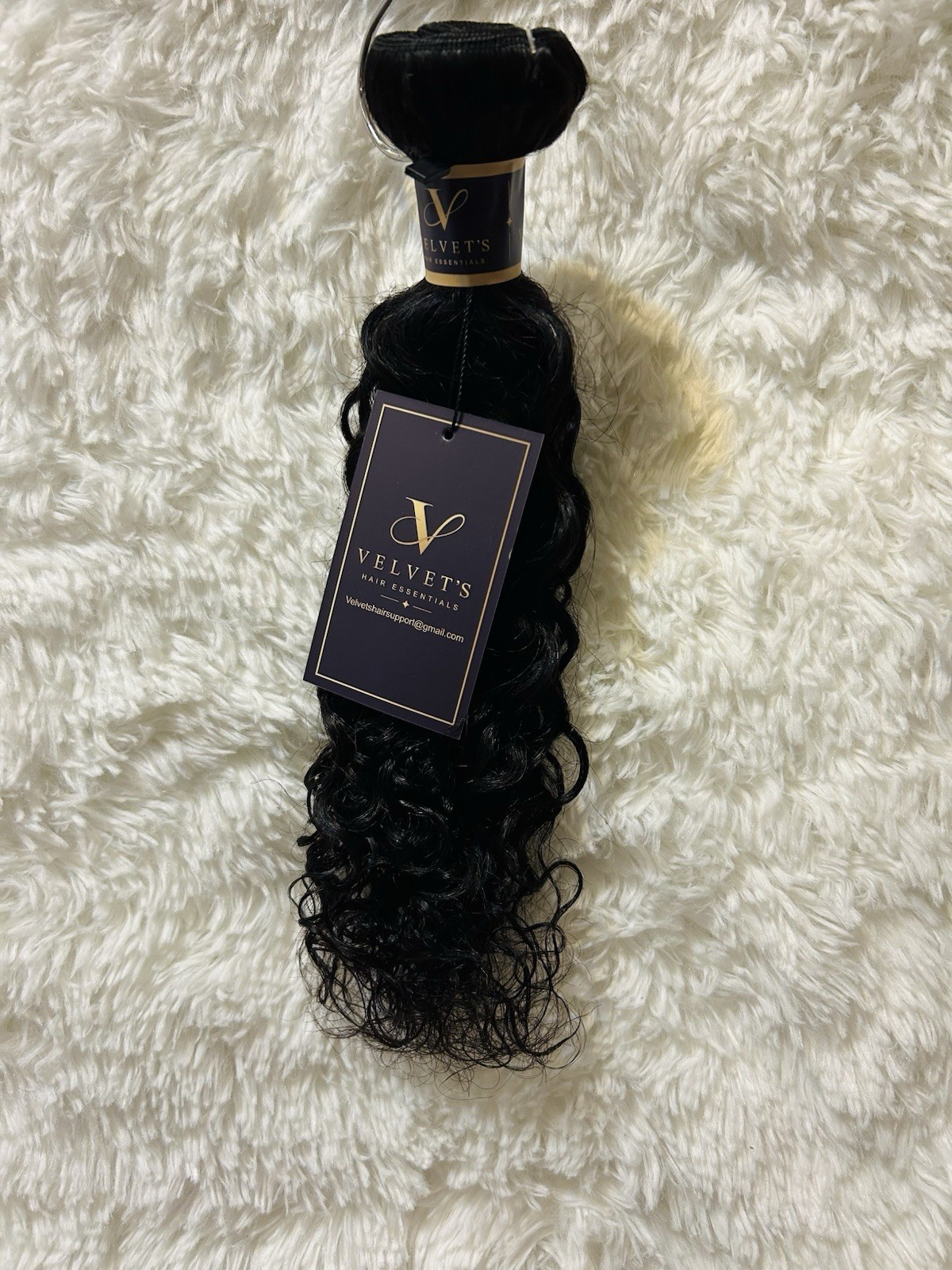 100% Human Water Wave Bundle – 14” | Natural Curly Texture