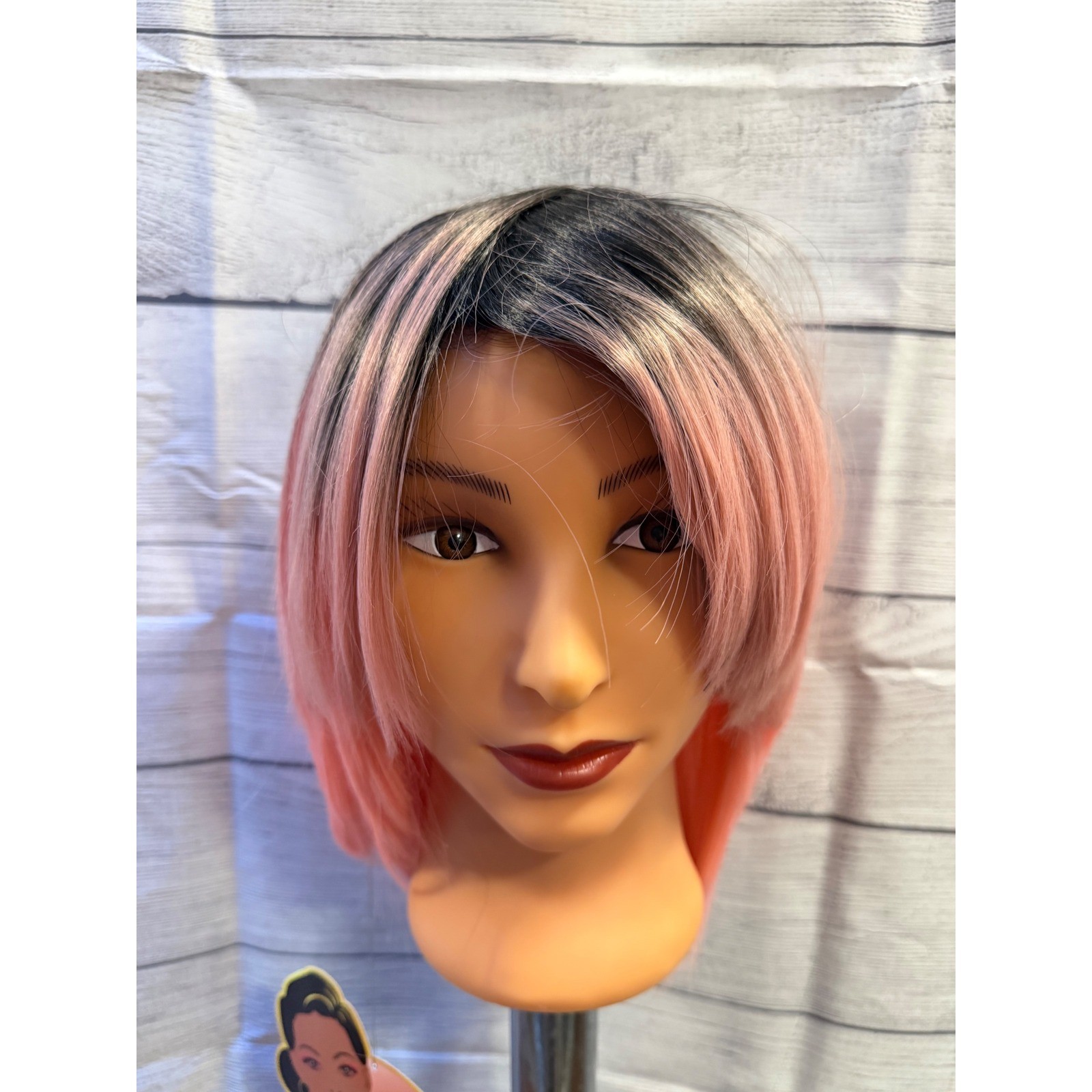 TT/pink ombré wig synthetic