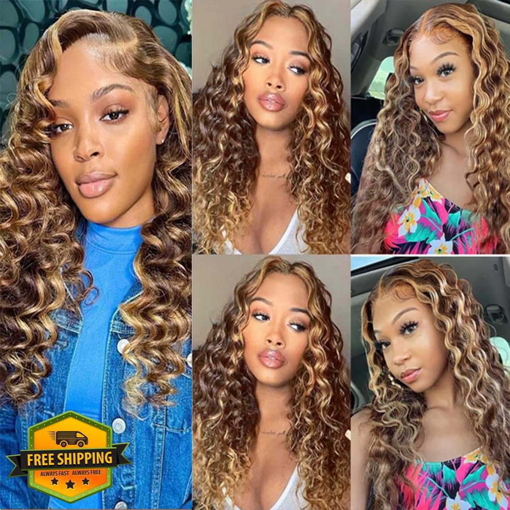 NerriHou P4/27 Blonde Bundles 22 24 26 Inch