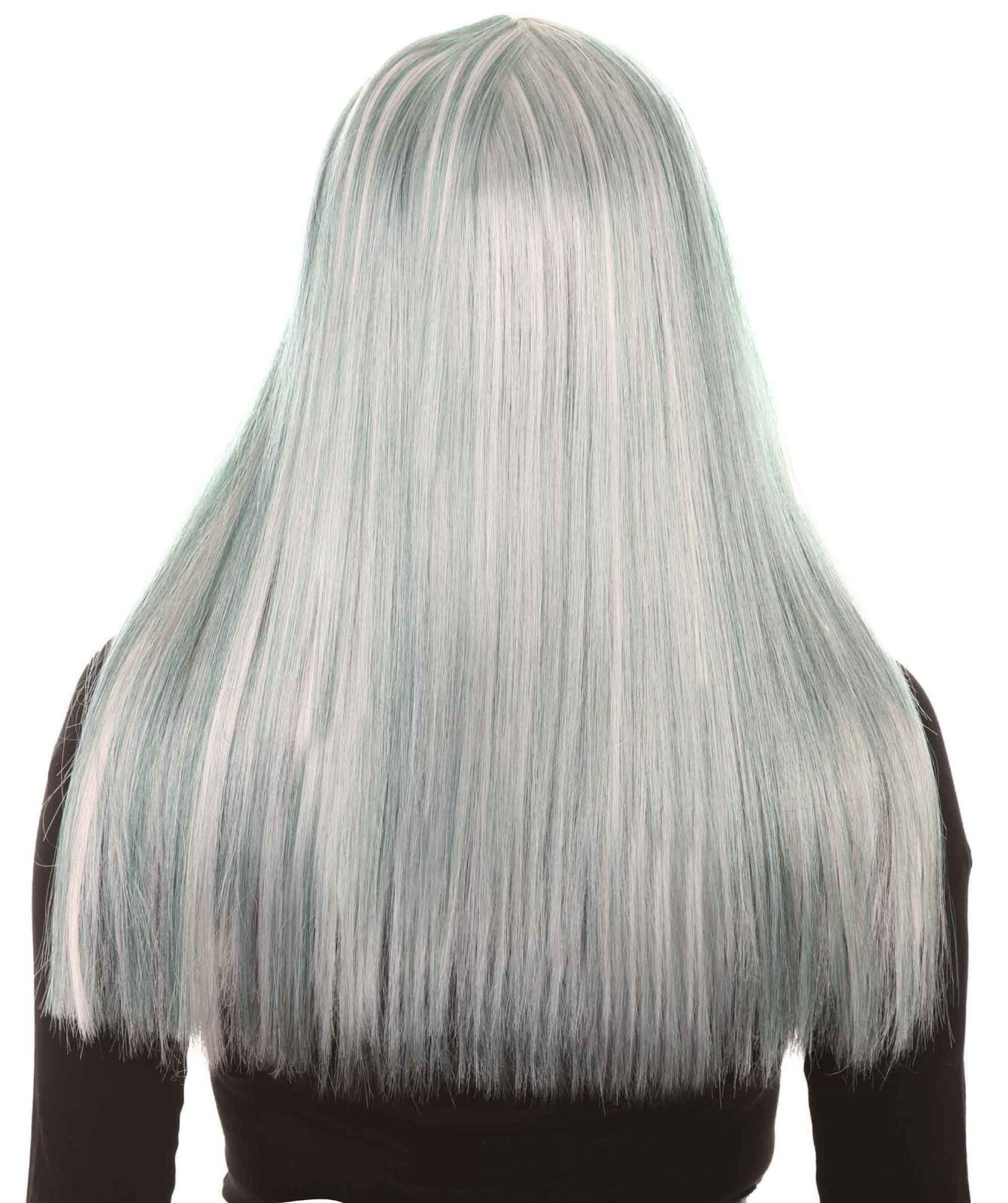 Grey Horror Zombie Wig for Women – Halloween Cosplay Hairpiece with Capless Cap