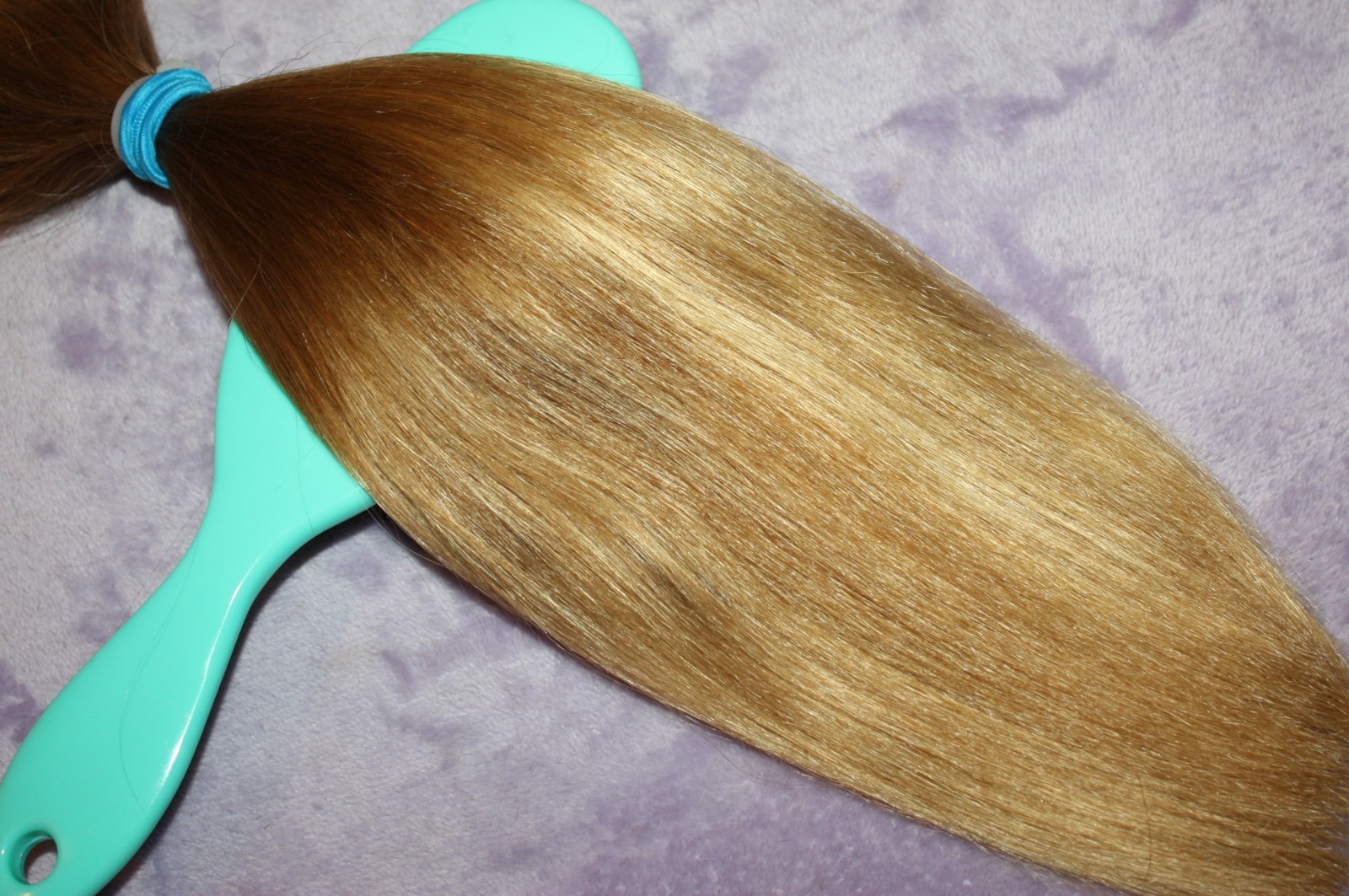 HAIR REBORN WIG 13 INCH 2.4oz FINE & SILKY CHILDS GOLDEN BLONDE PONYTAILS F44