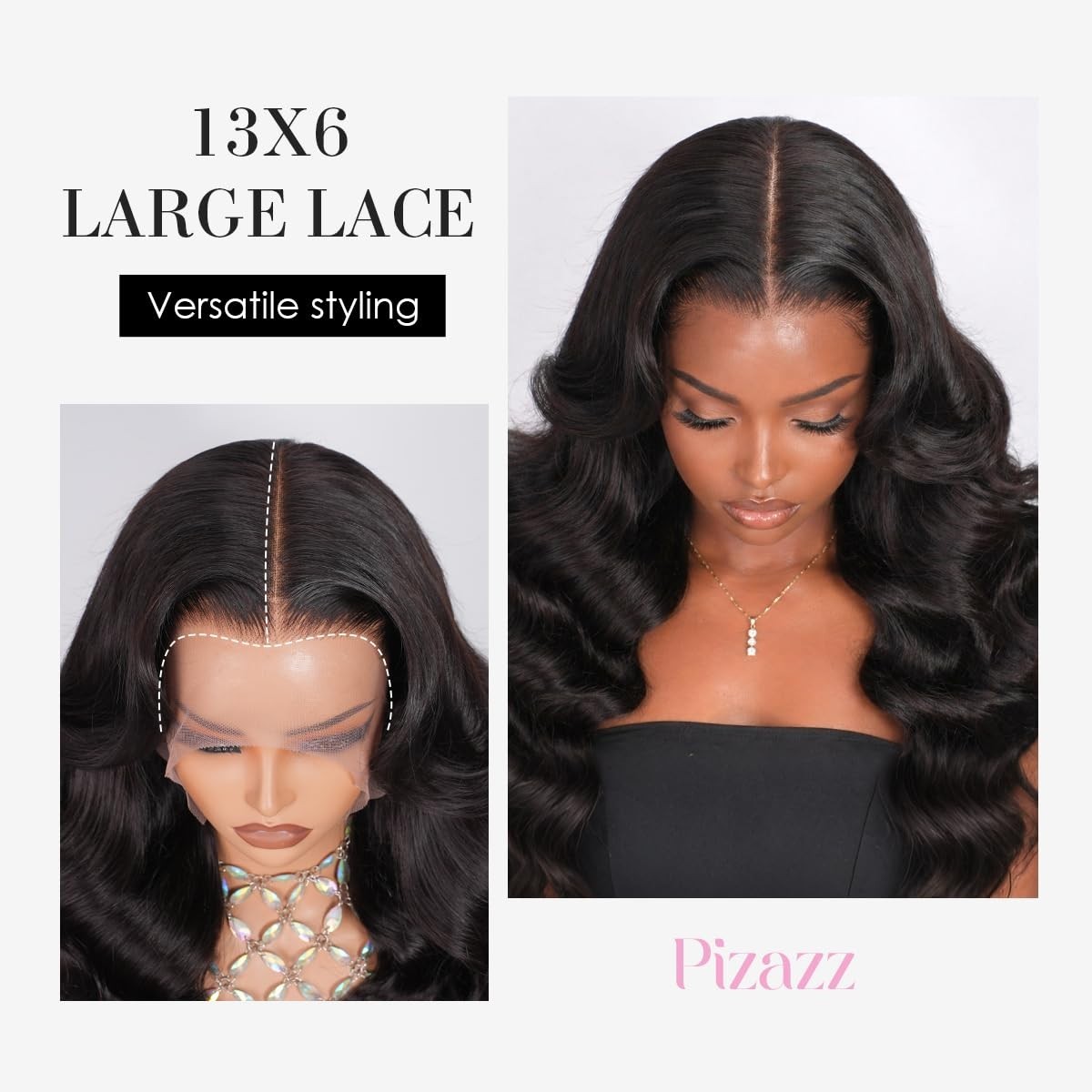 13×6 HD Transparent Lace Front Wigs Human hair Pre Plucked 180 Density Brazil…