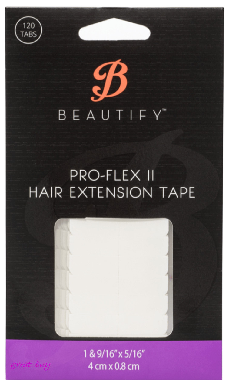 BEAUTIFY Pro-Flex II WALKER Hair Extension Double Sided 4cm x.8cm -120 Tape Tabs