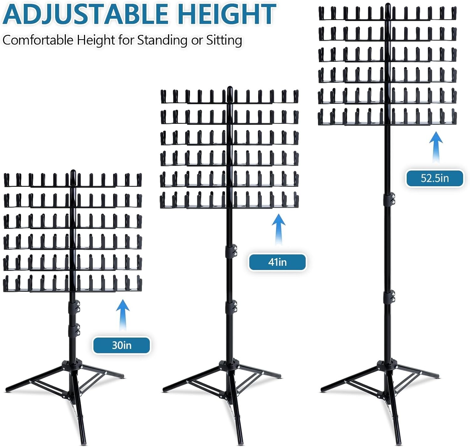 Braiding Hair Rack Standing Extension Holder Hanger 144 Pegs Divider Black New
