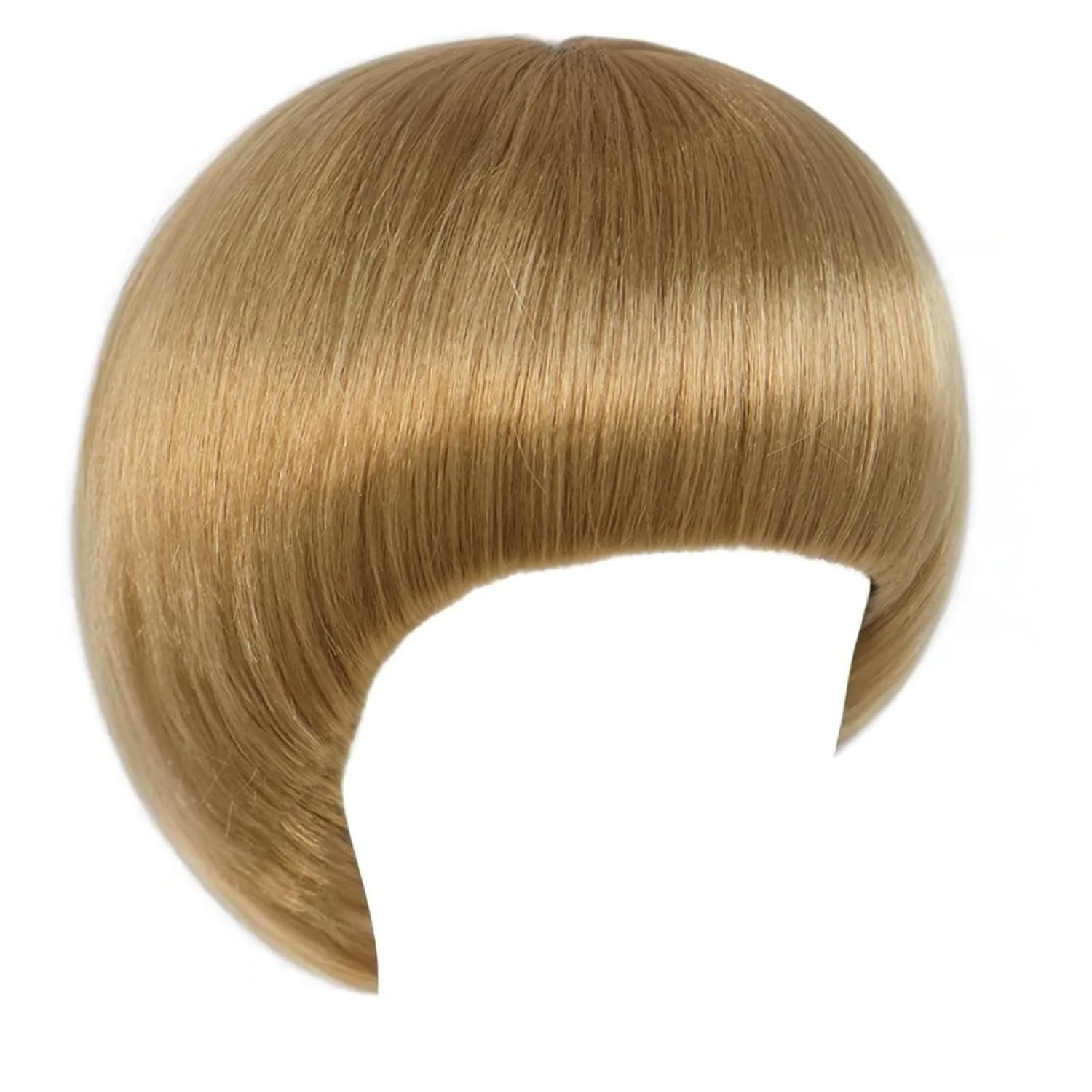 Hair Cap + Short Blonde Bowl Cut Wig Men with Bangs Blonde Mushroom Wigs 60s …