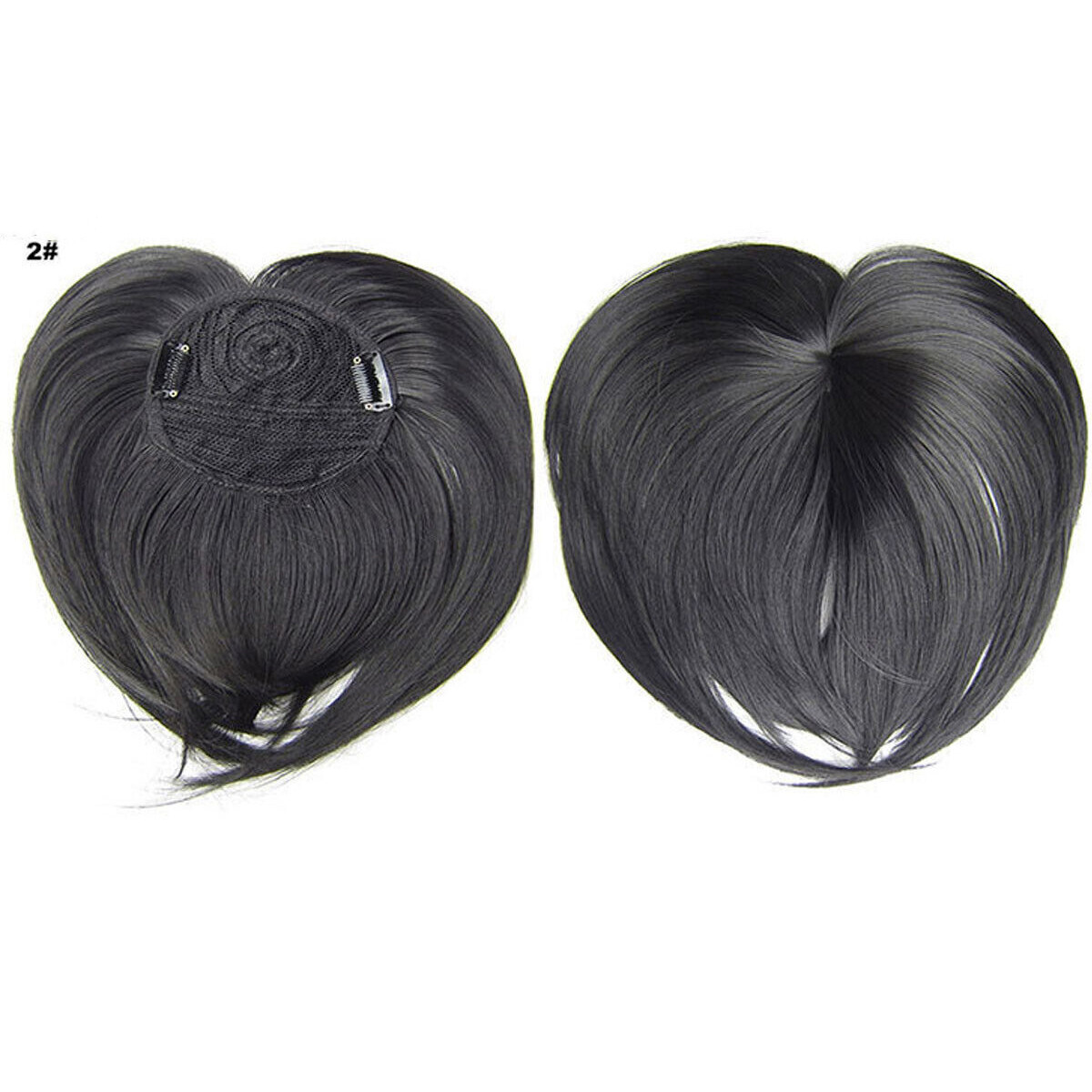 Women Lady Hair Toupee Topper Piece Thin Clip in Top Short Staright Hairpiece