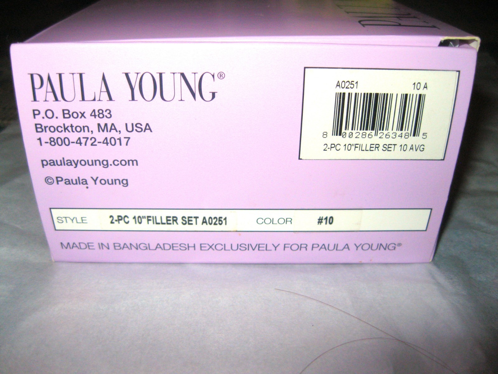 PAULA YOUNG 2-PC 10” Filler Set-A0251-COLOR 10 New Adds Volume
