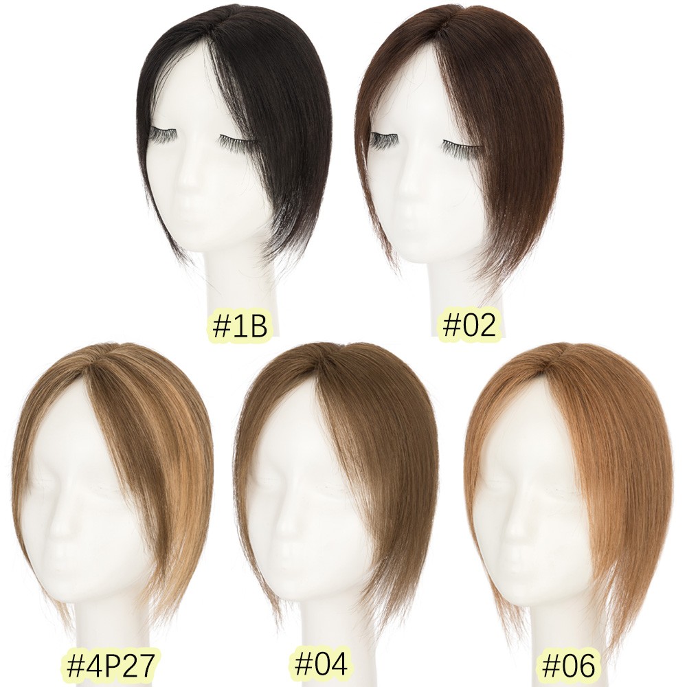 Human Hair Toppers for Women with Thinning Hair Clip in Topper Piece Extensions