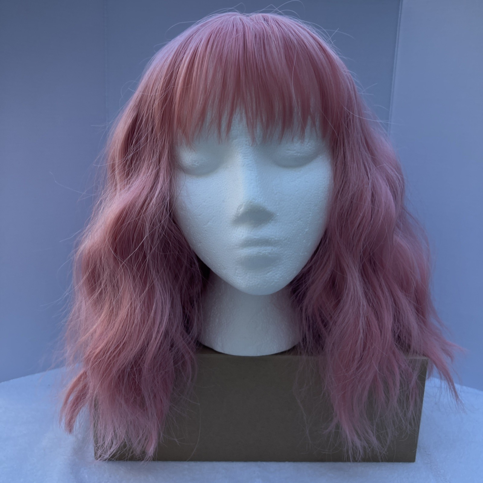 Women’s Synthetic Wig, Pink, 14 in