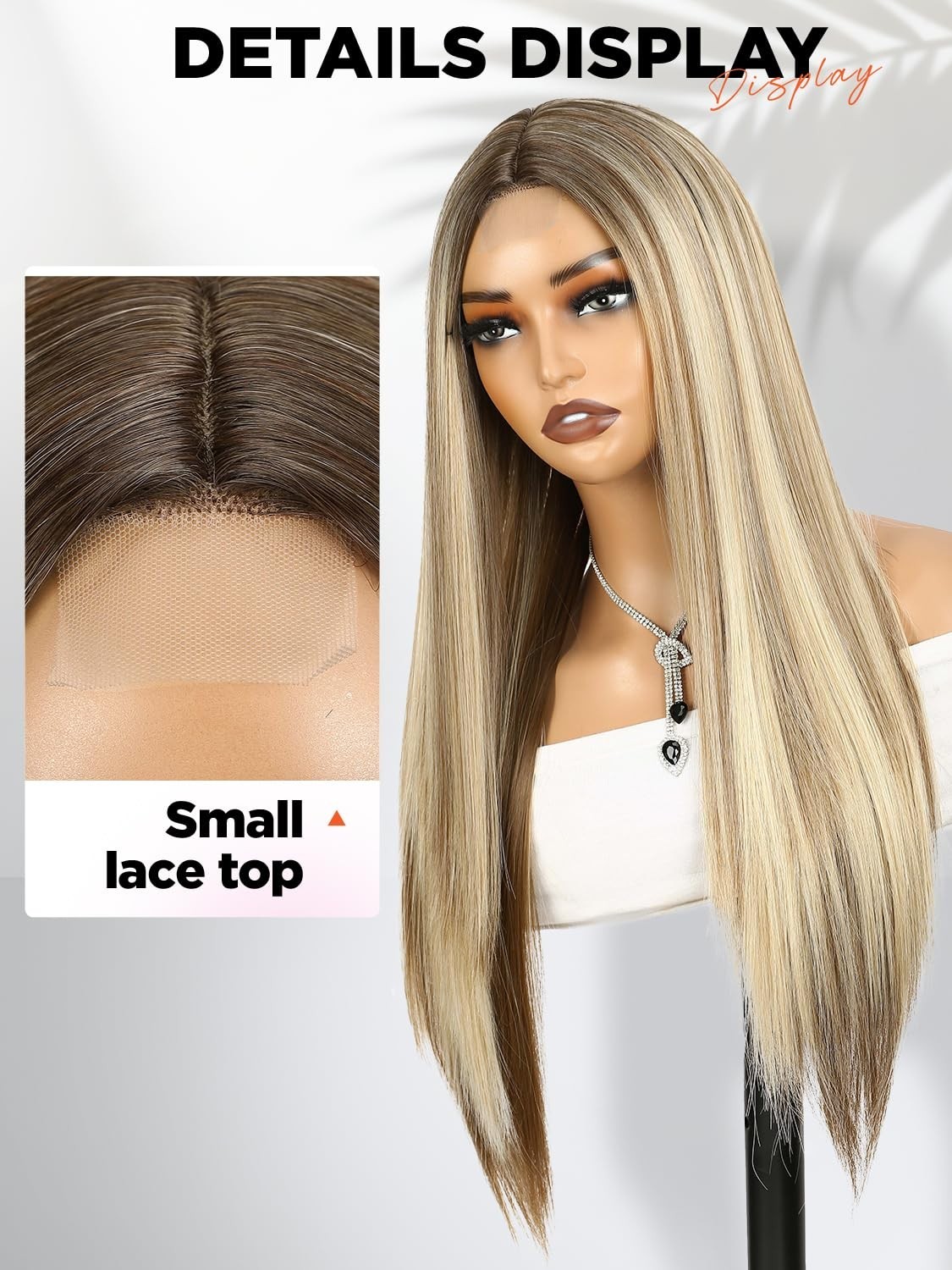 26″ Mix Blonde Straight Wig for Women Daily Festival 161E147134