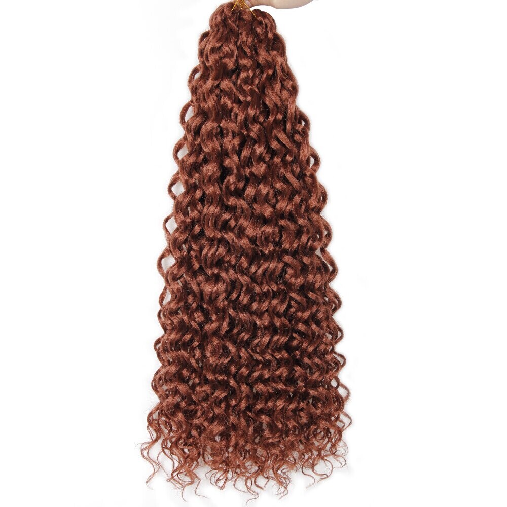 24″ Wave Crochet Braiding Hair Curls Hair Synthetic Braiding Hair Extensions