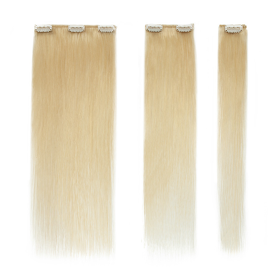 Clip In Real Remy Human Hair Extensions AAAA Highlight 8PCS Full Head 8-24inch