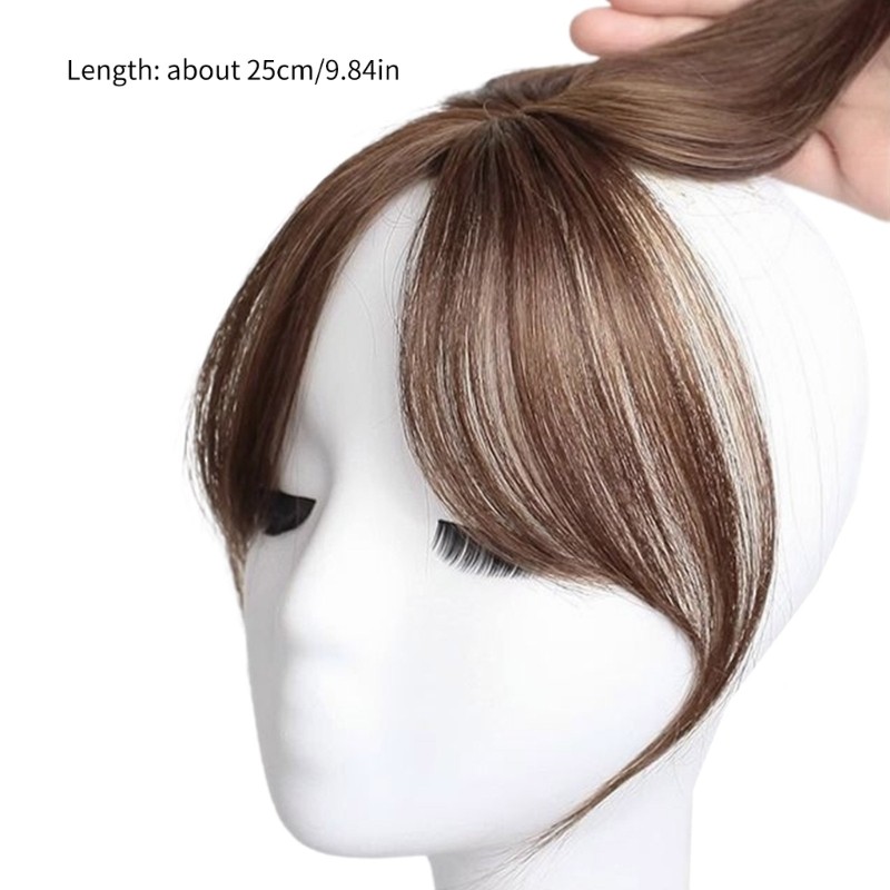 False Bangs Toppers Hair Extensions Toupee for Covering White Loss Daily Wear