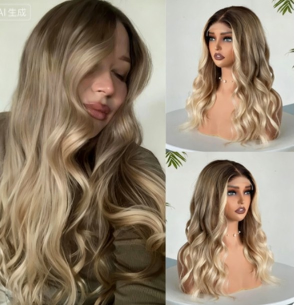 Honey Brown Body Wave Lace Front Wig 13×4 100% Human Hair Wig 200nsity