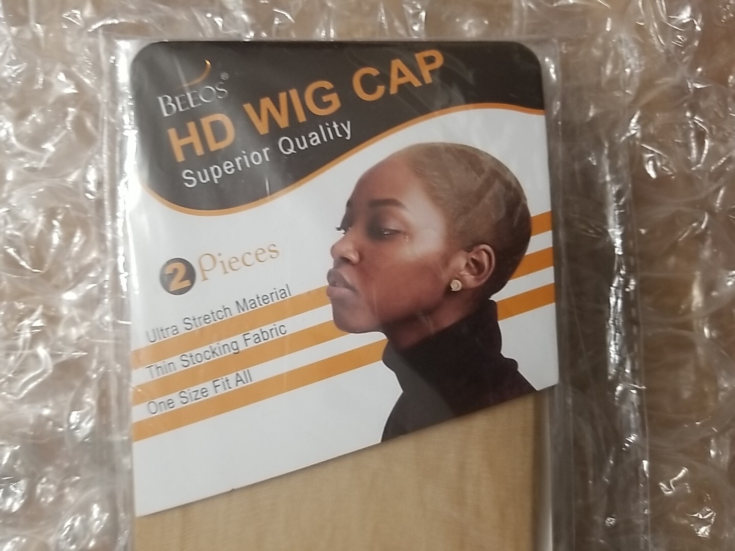 BEEOS HD Wig Cap 2 Pieces Superior Quality Ultra Stretch Thin Stocking