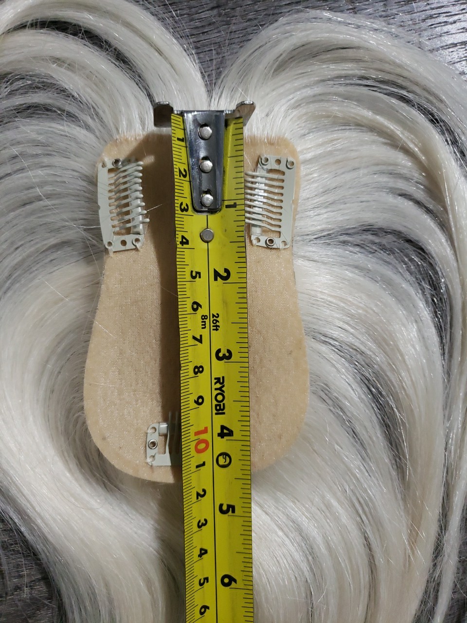 100% Real Human Hair Toppers, 12 Inch Human Hair Toppers for Thinning Hair Large