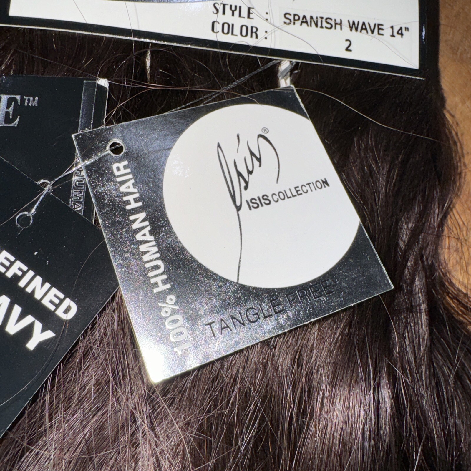 Ultimate Weave Isis HH Remi Hair Tangle Free Spanish Wave 14” Color 2 Dbl Pk