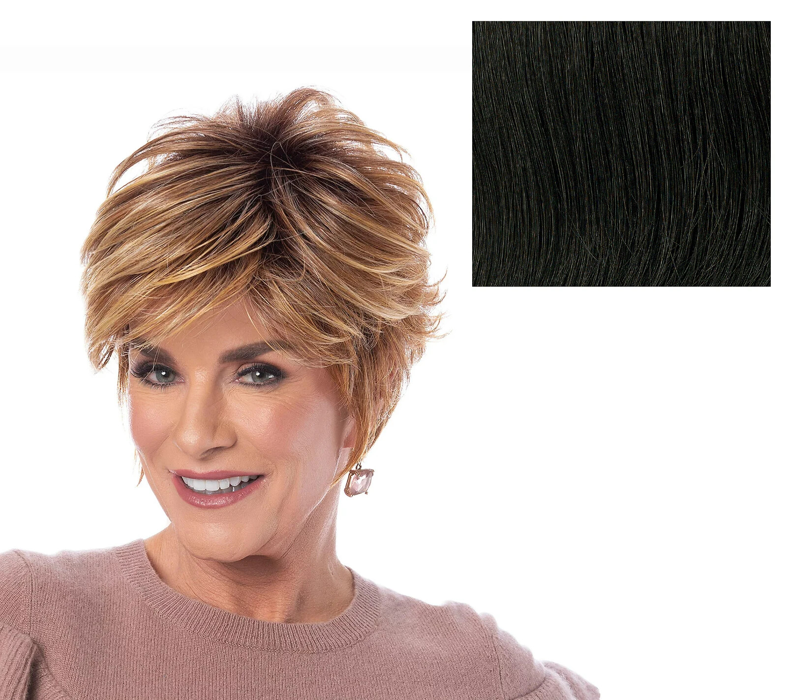 Toni Brattin Vivacious Short Cut Wig – Black – Regular Size