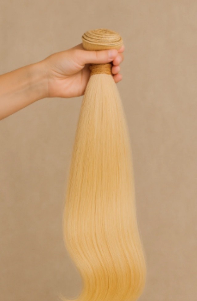 772 Glam 20” Slavic 8oz Machine Weft Blonde Human Hair Bundles