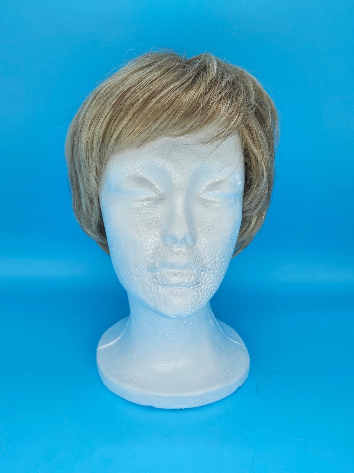 Estetica Women’s Blonde Wig with Bangs Classique Collection Short Stretch Cap