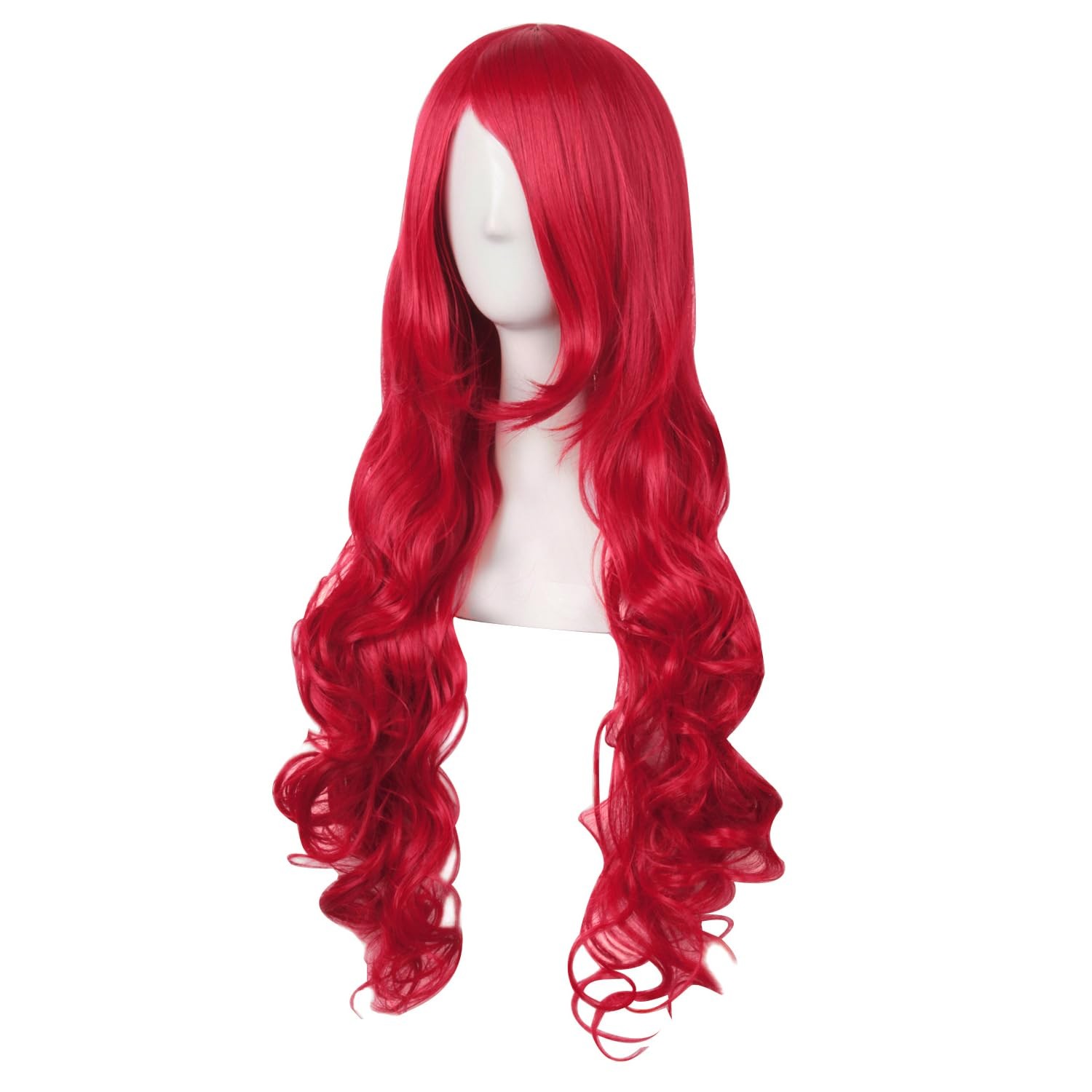 32 Inch/80 cm Long Hair Spiral Side Bangs Curly Cosplay Costume Synthetic Wig…
