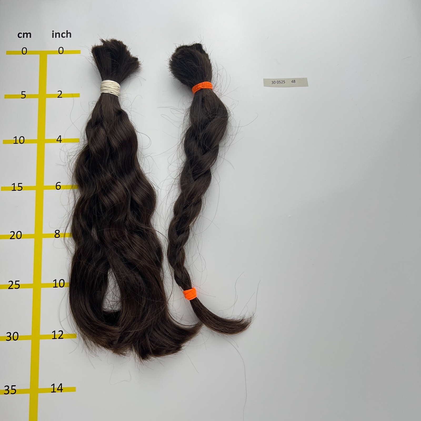 European hair, cut hair, raw hair, Light Brown, 12”-14”, min. 100 gr.,virgin