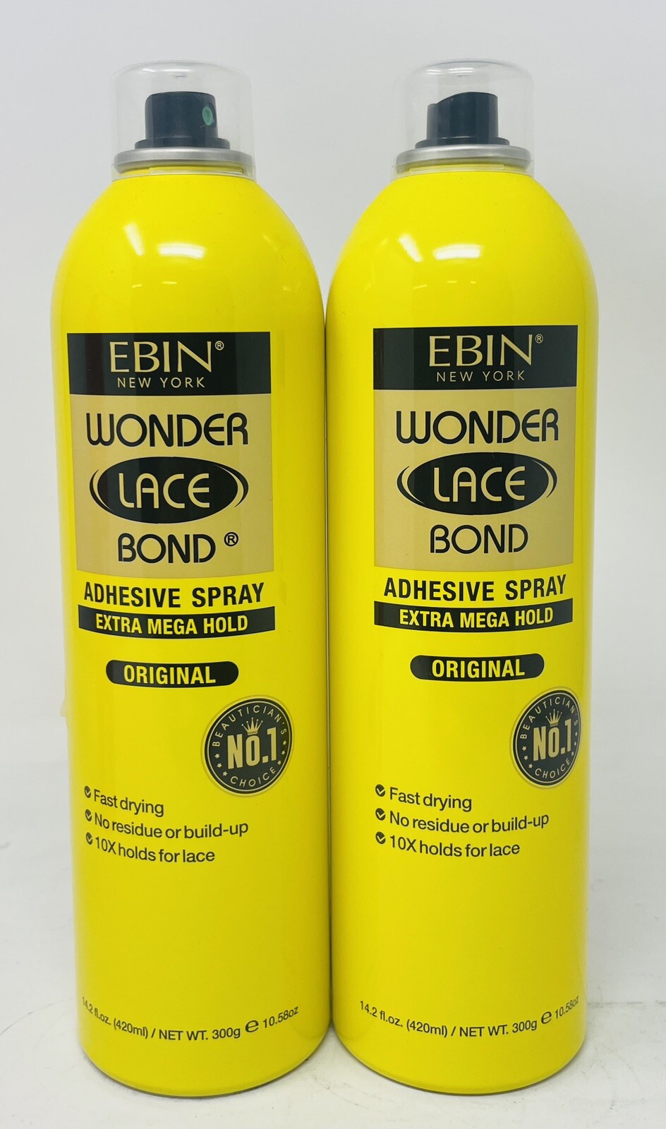 Ebin New York Wonder Lace Bond Wig Adhesive Spray Mega Hold Original 420 Ml
