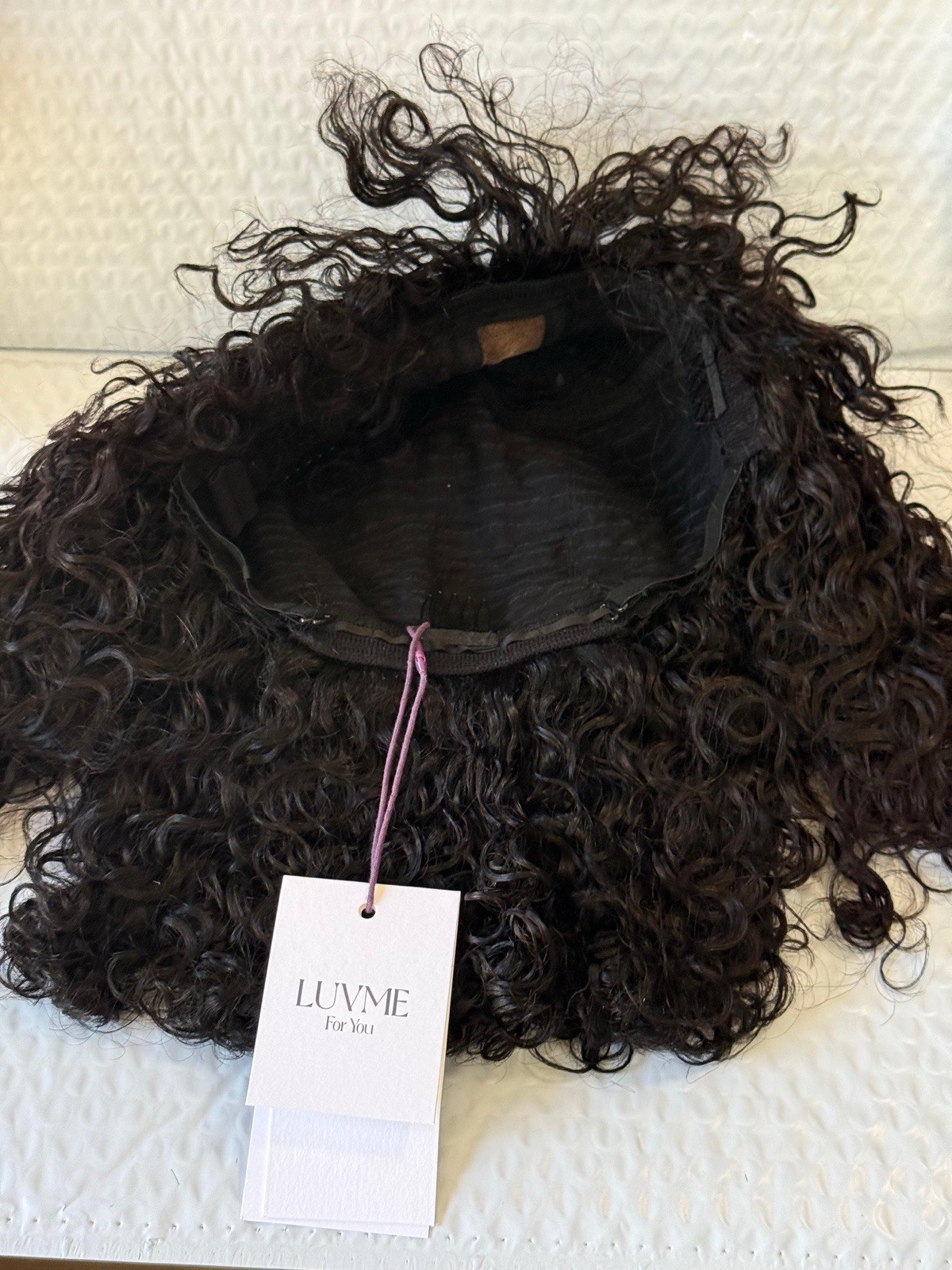 Luvme Human Hair Wig ALL DAY COMFORT WIG Curly Hair ￼ New In Box!
