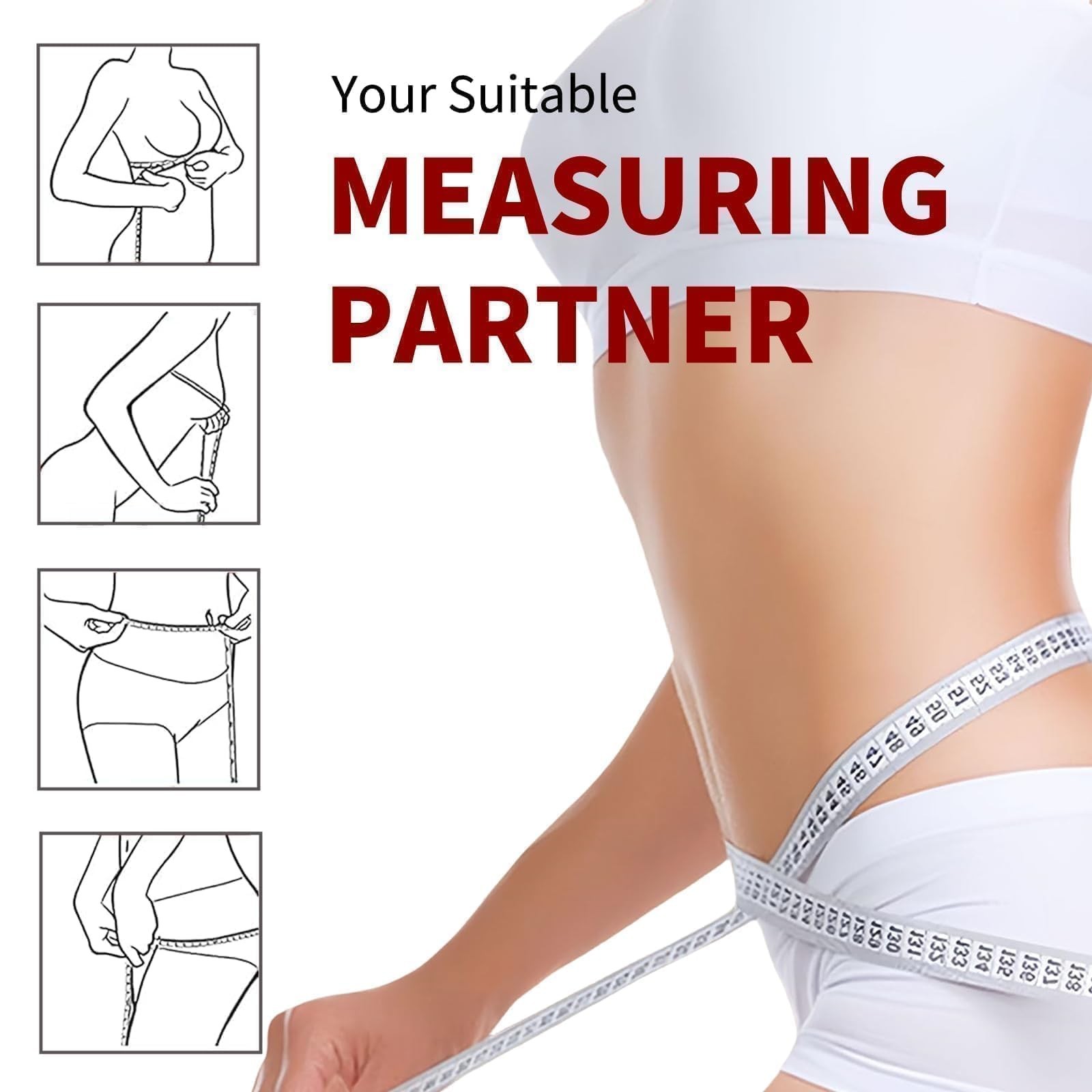 60-Inch Soft Tape Measure, 0.78″(2CM) Width, Fabric Sewing Tailor Cloth Knitt…