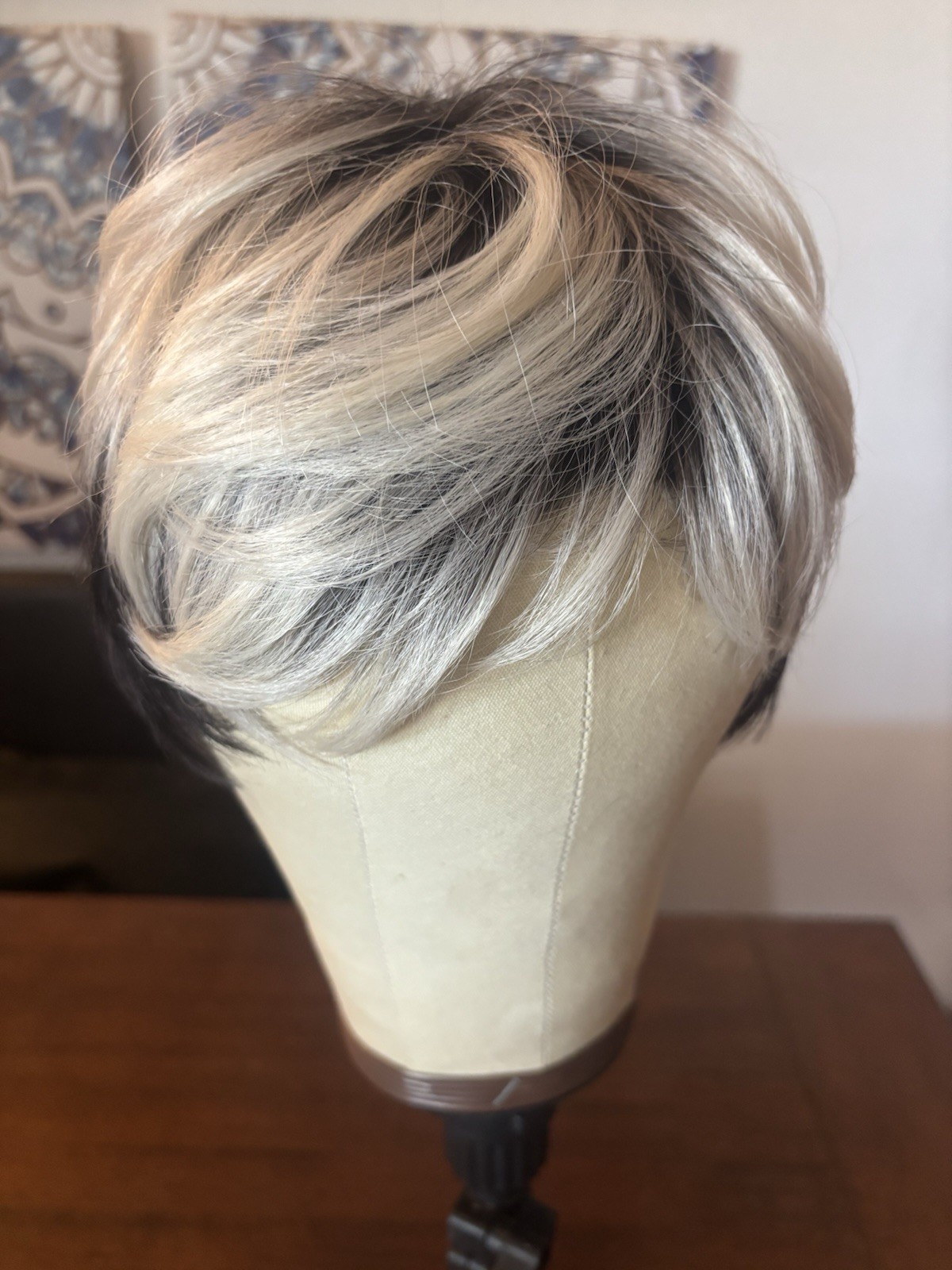 Hard Front Synthetic Pixie Salt And Pepper New Rebel Gypsy Wig!!!