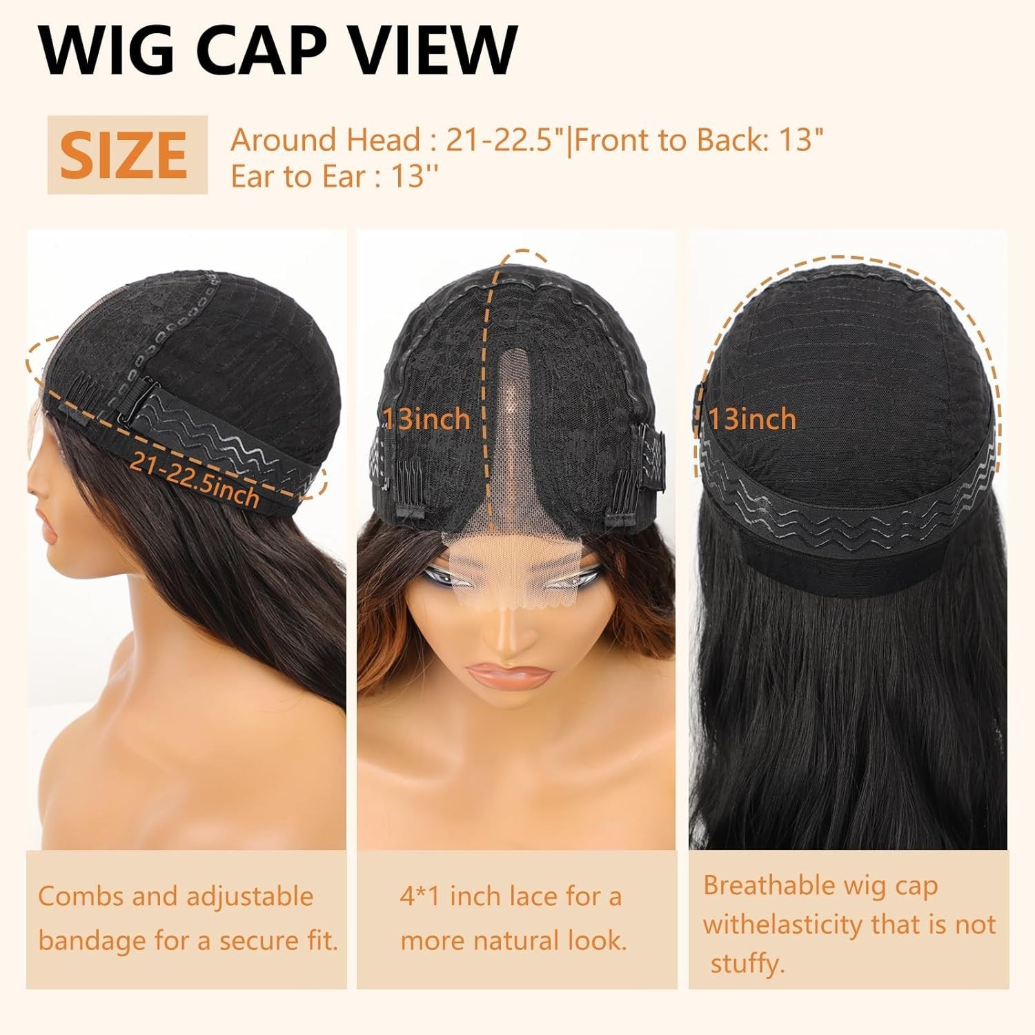 26-Inch Ombre Blonde Wavy Wig – Glueless Lace Hairline for Effortless Elegance
