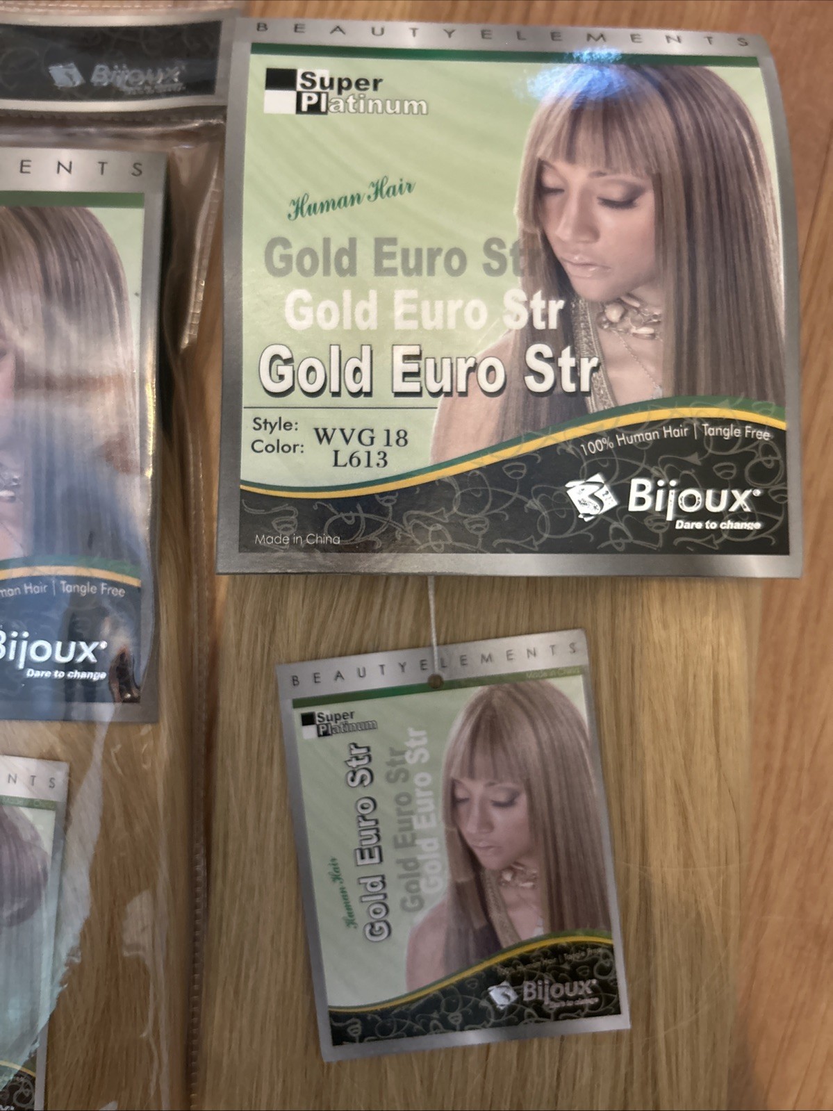 100% Human Hair Ext. 16” & 18” Inch. Color #613. 2 Packs For $80.