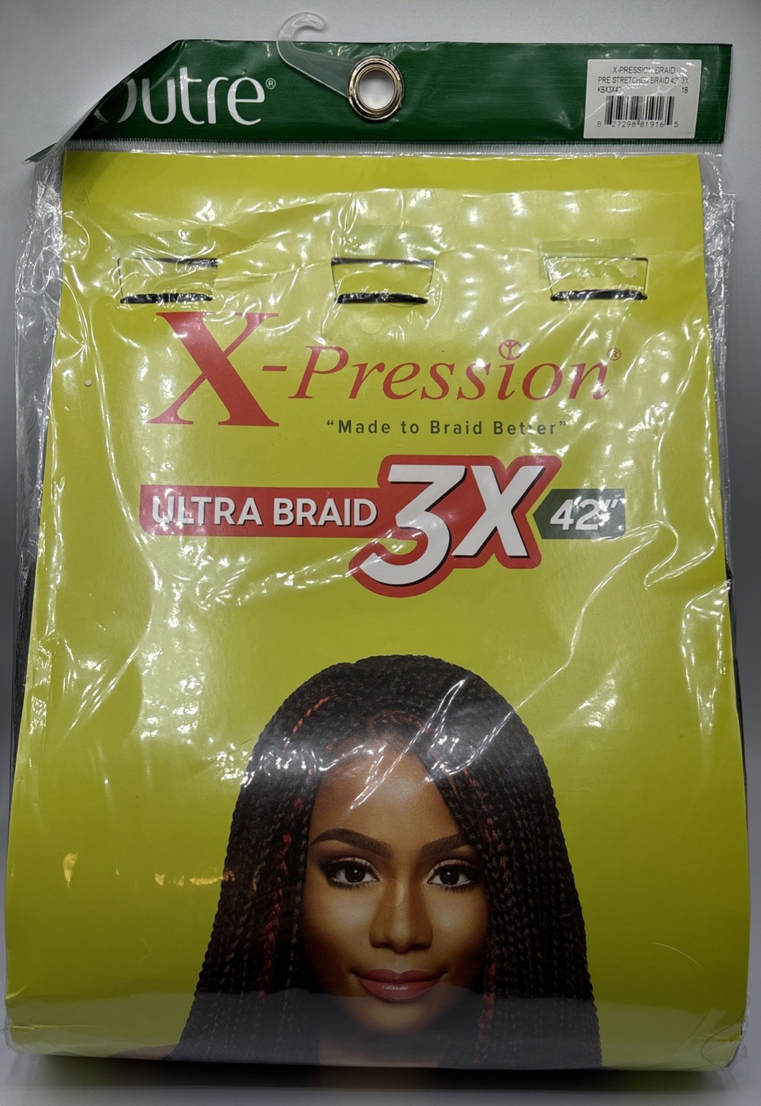 Ultra Braid Pre Stretched Layered Hair 3X42″ 100% Kanekalon X-Pression