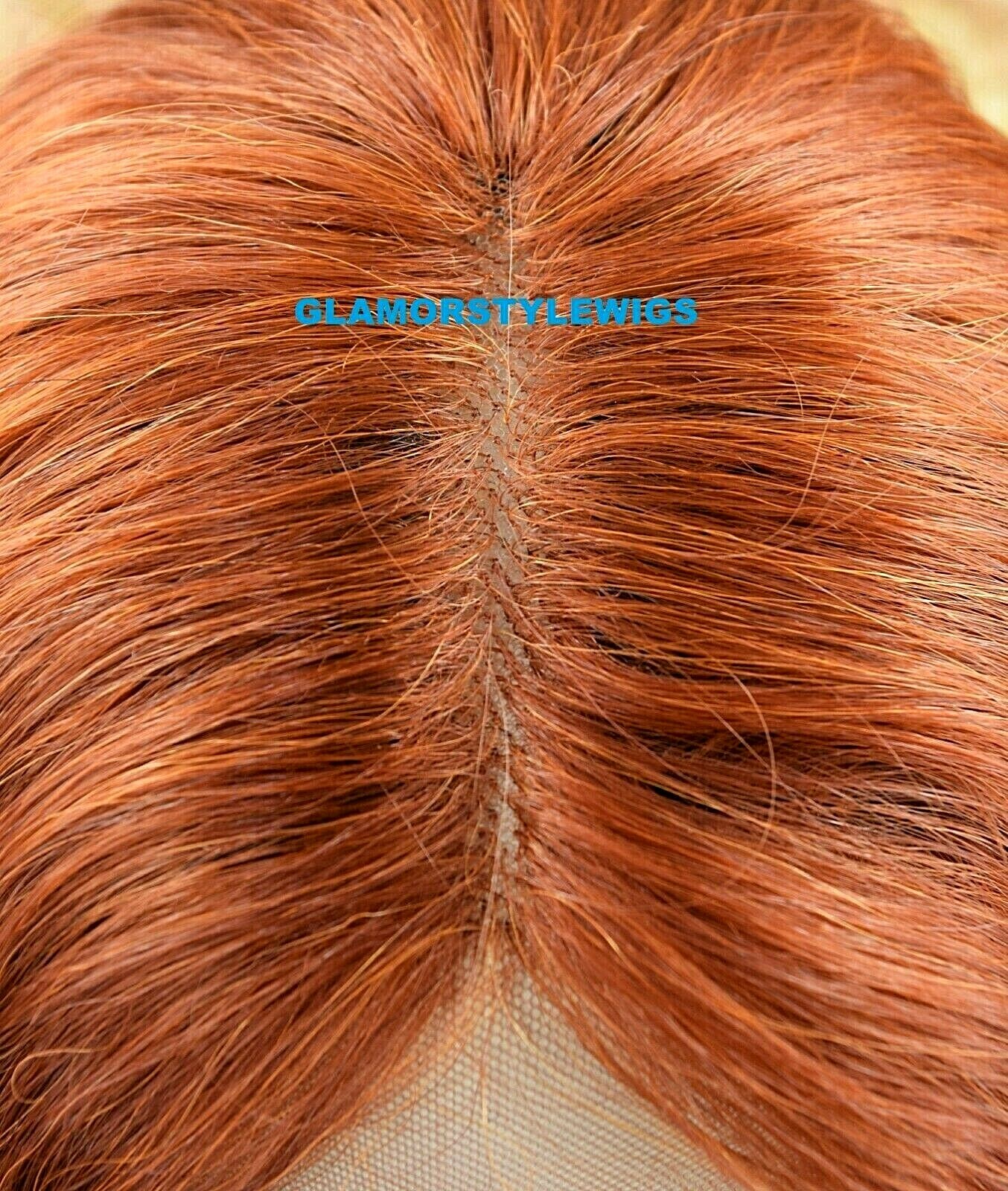 LACE FRONT FULL WIG EXTRA LONG WAVY LAYERED MIDDLE PART COPPER HEAT OK NWT