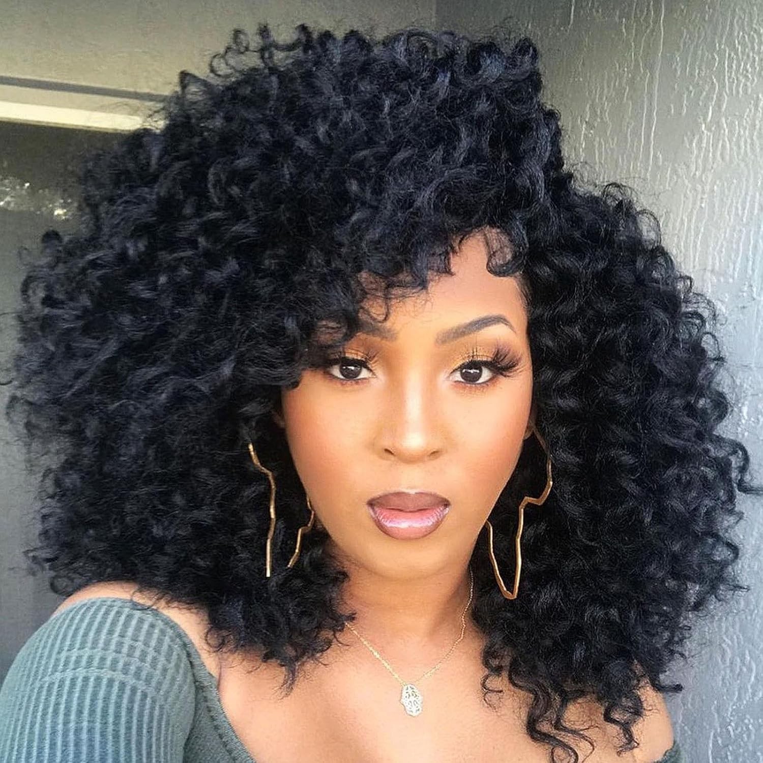 7 Packs 10″ Curly Crochet Hair for Black Women – Deep Ocean Wave Synthetic Braid