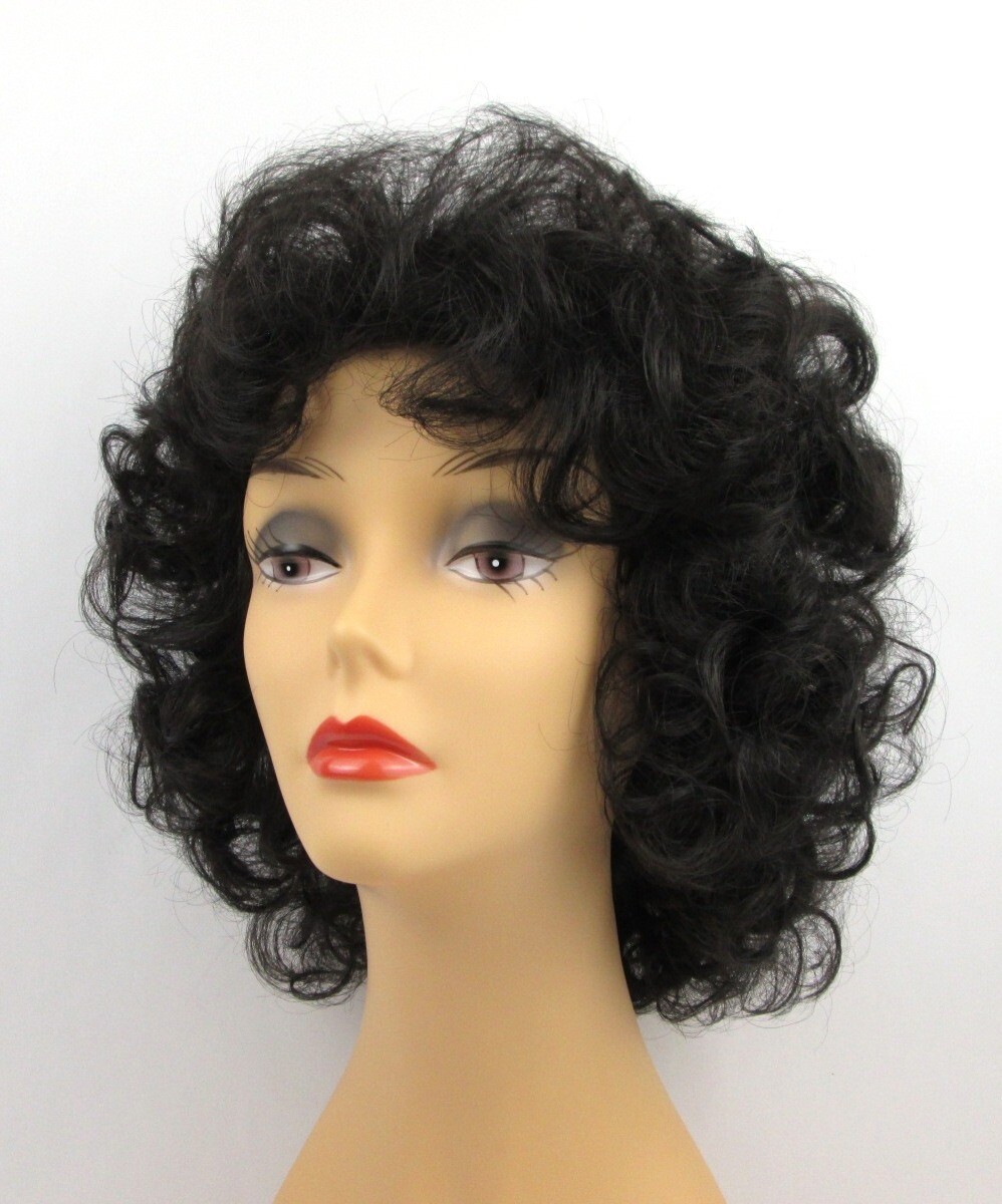 60S 70S WOMENS LADY SHORT COLLAR LENGTH SOFT CURLS CURLY WIG MISTY GOLDEN GIRLS
