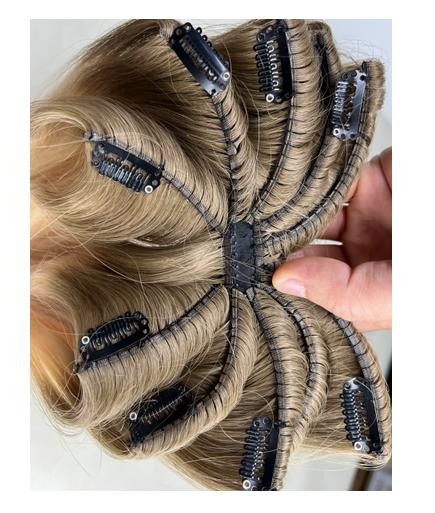 Customize Spider Seamless Octopus Clip in Hair Butterfly Clip in Wefts Topper