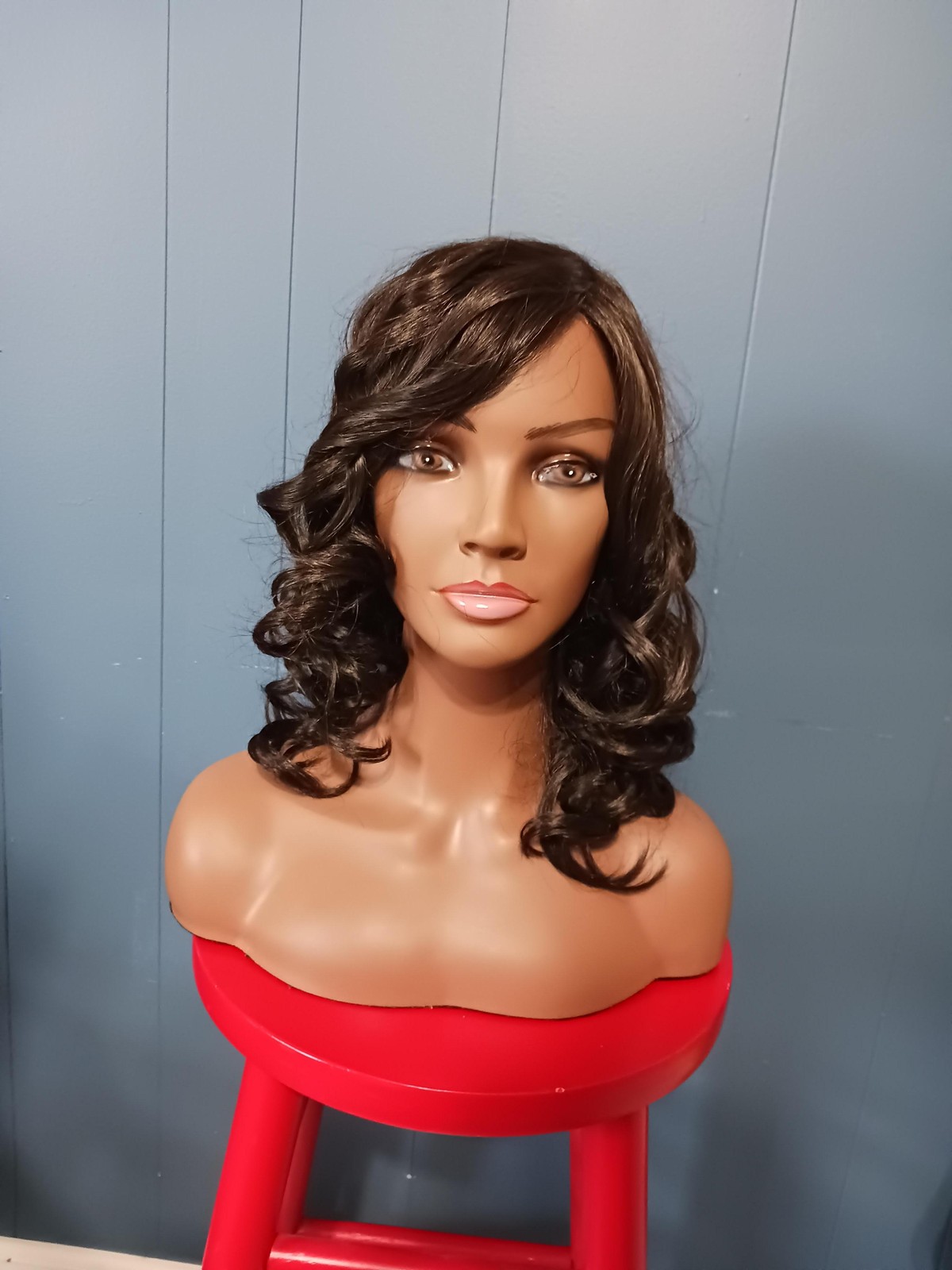 Raquel Welch High Octane Wig RL2/4 Off Black Curly Lace Front Medium Synthetic