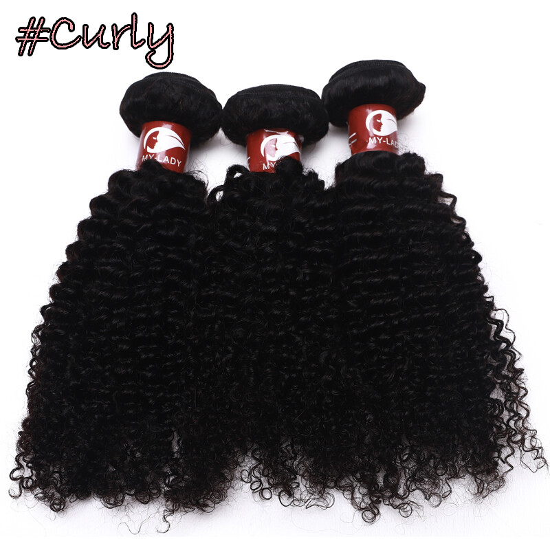 300g Body Wave Virgin Human Hair Extensions Weave Curly 3 Bundles Thick Weft Sew